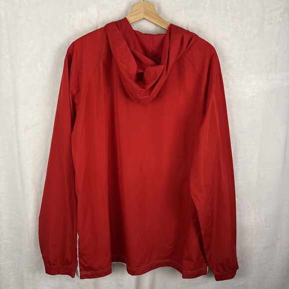 Wisconsin Badgers Windbreaker Jacket 1/2-Zip With Hood Size Large NWT - Picture 5 of 6